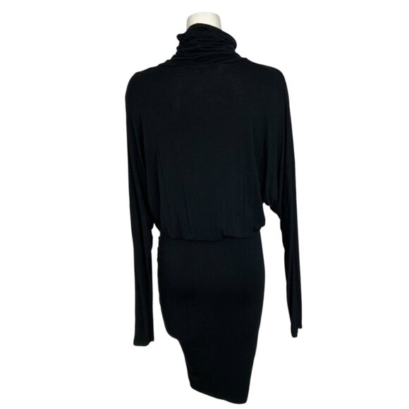 Veronica Beard Jeans Manda Dress M Black Turtleneck - Picture 2 of 13